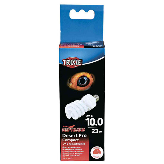 Apgaismojums terārijam : Trixie  Desert Pro Compact 10.0, UV:B compact lamp, ø 60×152 mm, 23W