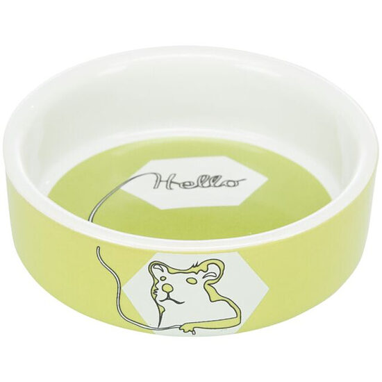 Trixie Bowl, Hello comic hamster, ceramic, 90 ml/ø 8 cm - bļoda dzīvniekiem, keramika