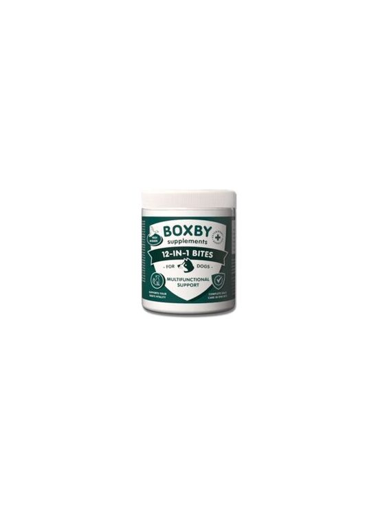 BOXBY 12-IN-1 BITES 240g - daudzfunkcionāls multivitamīnu papildbarības gardums suņiem no 4 mēn.vecuma