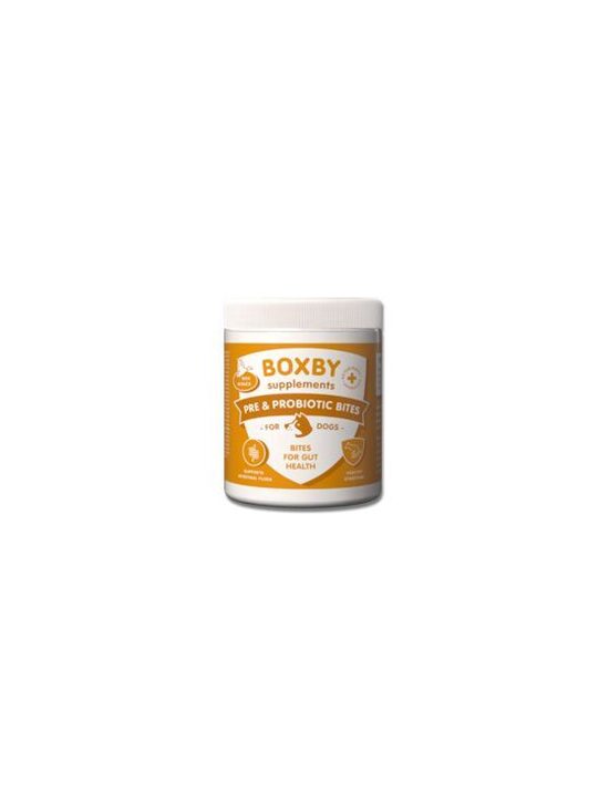BOXBY PRE & PROBIOTIC BITES 240g - papildbarības suņu gremošanai un zarnu trakta veselībai