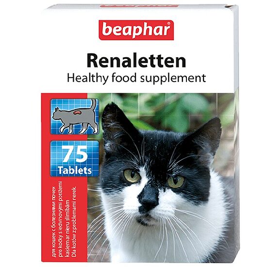 Beaphar Renaletten, 75gab, - papildbarība kaķiem ar nieru slimībām