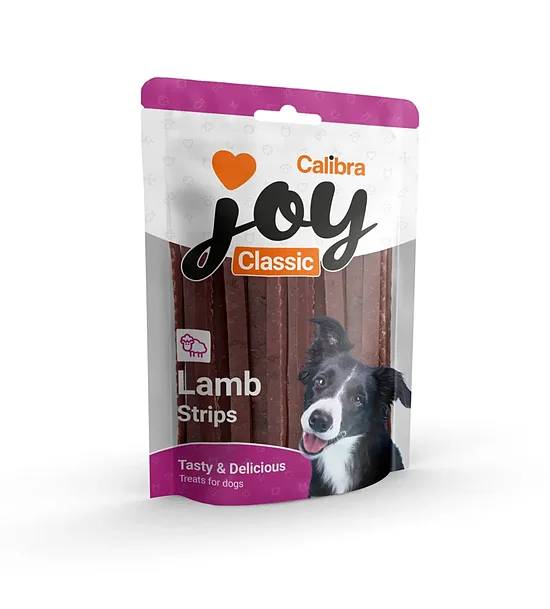 Calibra Joy Dog Classic Lamb Strips 80g - pusmīksts gardums suņiem
