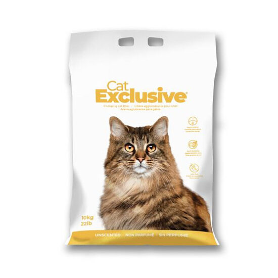 Cat Exclusive, 10kg - clumping litter, unscented