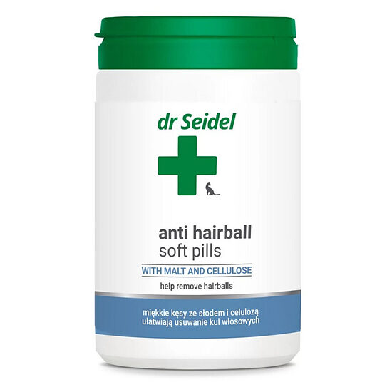 Dr.Seidel Anti Hairball Soft Pills, 225g - mīkstas tabletes pret spalvu kamoliem kuņģī