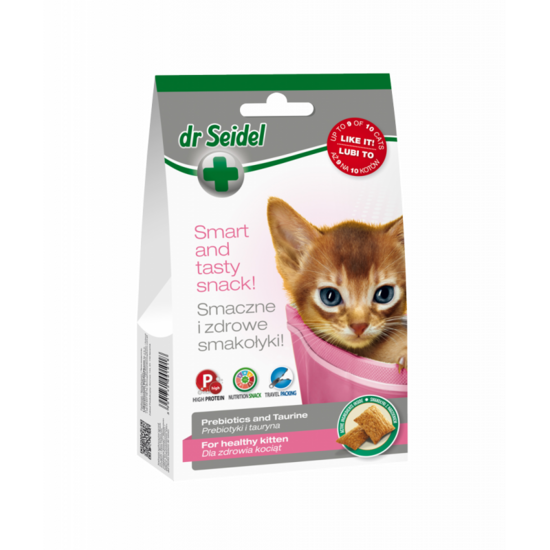 Dr.Seidel Snacks Kitten, 50g - kaķēniem ar prebiotiķiem un taurīnu
