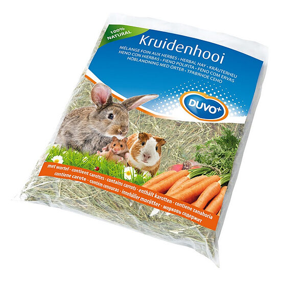 Duvo Plus Herbal Hay Carrot, 500g - pļavu siens ar burkāniem