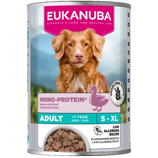  EUKANUBA DOG Special Care Monoprotein Duck 400gr - bezgraudu monoproteīna konservi suņiem (Pīle)