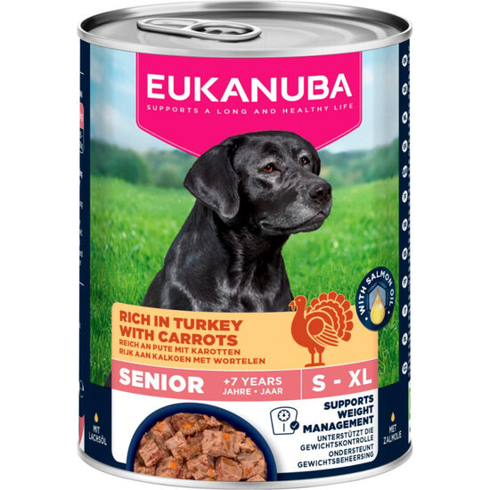  EUKANUBA wet dog food for senior dogs, rich in turkey with carrots 400 g