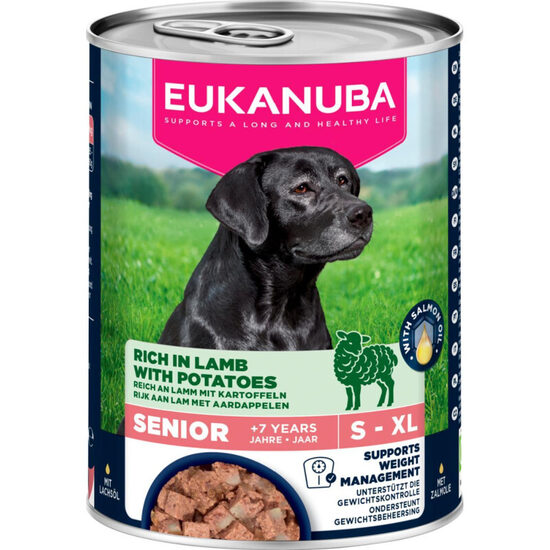  EUKANUBA wet food for senior dogs, rich in lamb with potatoes 400g