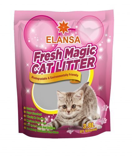 Elansa Fresh Magic Silica Cat Litter  3,8L - silikona smiltis kaķu tualetei