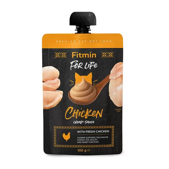 Fitmin For Life Cat Cream Sauce Chicken  100 g - gardums kaķiem ar vistas gaļu