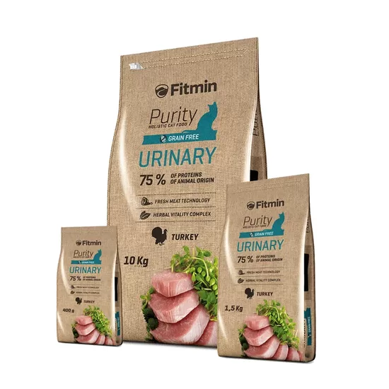 Fitmin Purity Urinary 10kg - bezgraudu holistiska barība pieaugušiem kaķiem urīnceļu aizsardzībai