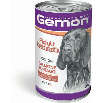 Gemon Dog Adult All Breeds Chunks with Salmon & Vegetables 1250 g