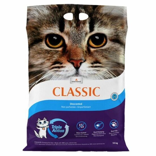 Intersand Classic Original 14kg - cementējošās smiltis kaķu tualetēm bez smaržas