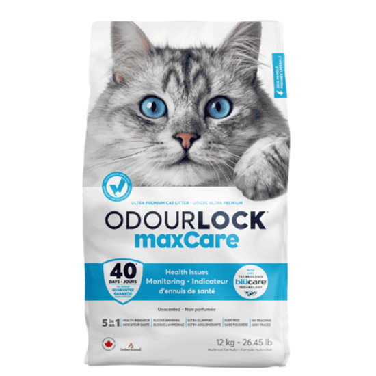 Intersand Odour Lock MaxCare 12kg - Ultra-premium mālu pakaiši bez smaržas ar veselības indikatoru