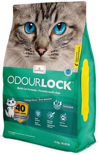 Intersand Odour Lock Calming Breeze 6kg - cementējošās smiltis kaķu tualetēm