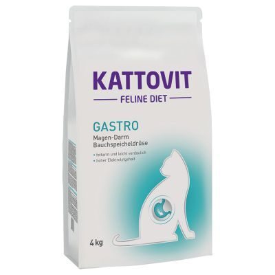 KATTOVIT Gastro 4kg - sausā barība kaķiem ar gremošanas traucējumiem