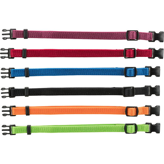 Kakla siksnu komplekts kucēniem : Trixie Puppy collars, S–M: 17–25 cm/10 mm, 6 gab.