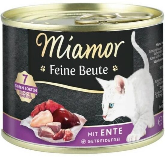 MIAMOR Feine Beute Ente 185g - konservi kaķiem ar pīles gaļu