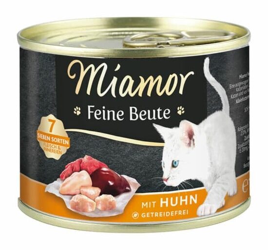 MIAMOR Feine Beute Huhn 185g - konservi kaķiem ar vistas gaļu
