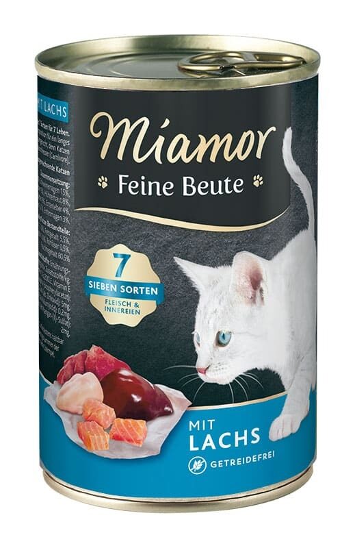 MIAMOR Feine Beute Lachs 400g - konservi kaķiem ar laša gaļu