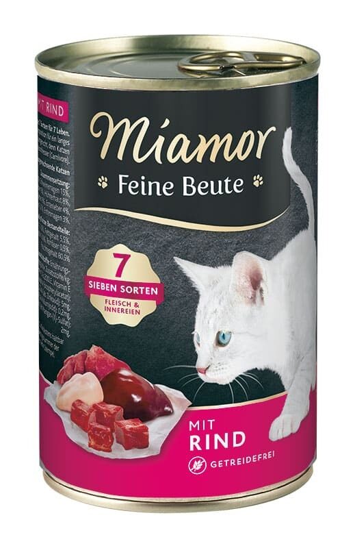 MIAMOR Feine Beute Rind 400g - konservi kaķiem ar lielopa gaļu