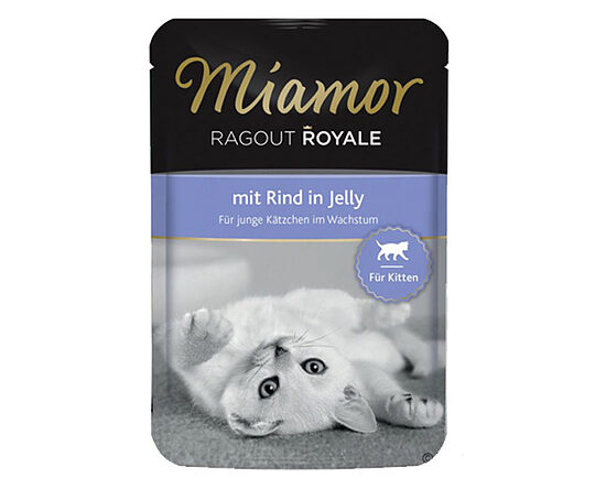 MIAMOR Ragout Royal Kitten Beef 100g  - konservi kaķēniem ar liellopu
