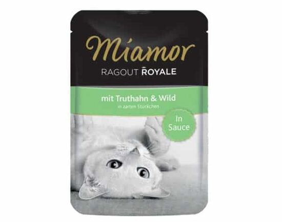 MIAMOR Ragout Royale Turkey&Game 100g - konservi kaķiem ar tītaru un medījumu