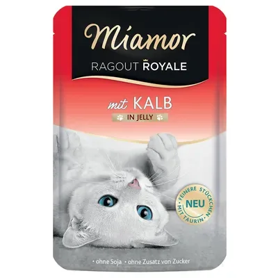 MIAMOR Ragout Royale Veal 100g - konservi kaķiem ar teļa gaļu