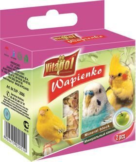 Vitapol MINERAL BLOCK apple for birds 35g - minerālu akmens ar āboliem