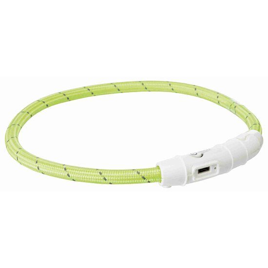 Mirgojoša kaklasiksna suņiem – Trixie Flash light ring USB, XS–S: 35 cm/ø 7 mm