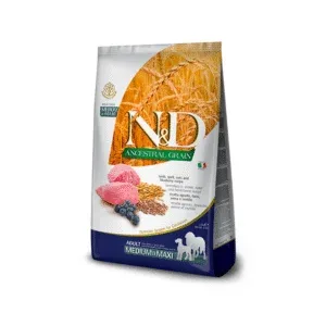 N&D DOG ANCESTRAL GRAIN LAMB BLUEBERRY ADULT MEDIUM MAXI 12kg