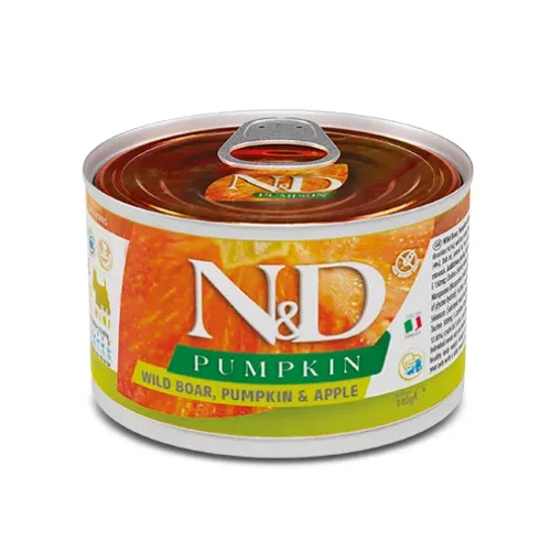 N&D DOG PUMPKIN BOAR APPLE ADULT MINI 140G