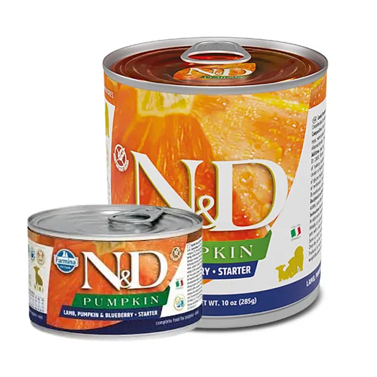 N&D DOG PUMPKIN LAMB BLUEBERRY STARTER 140G 