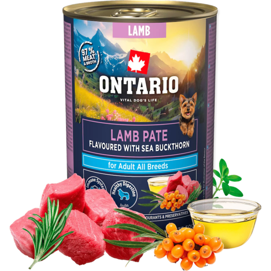 Ontario Adult Lamb Pate with Sea Buckthorn Flavor 400 gr