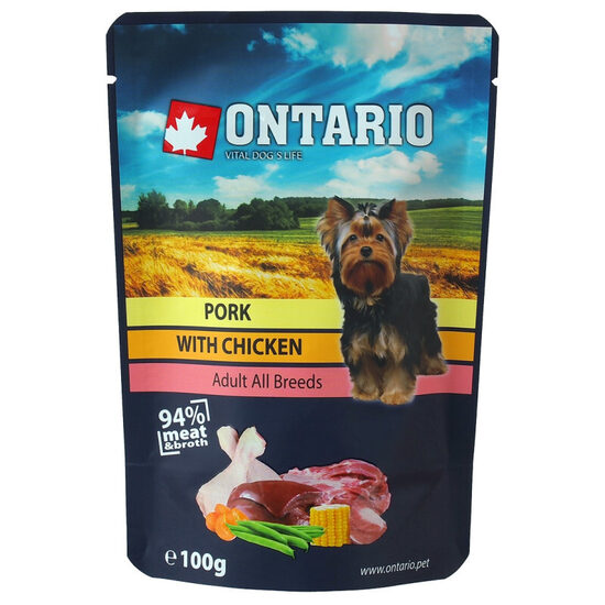 Ontario Dog Pork with Chicken in Broth, 100 gr