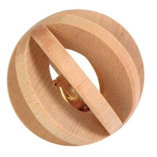 Rotaļlieta grauzējiem Trixie Slat ball with bell, ø 6 cm