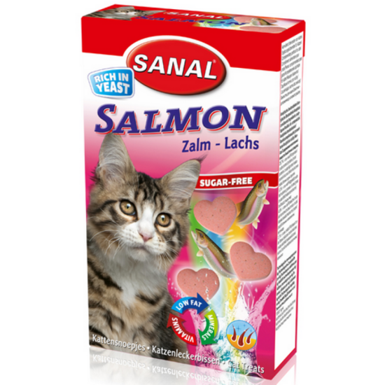 Sanal Salmon, 50g - vitamīni ar lasi kaķēniem un kaķiem