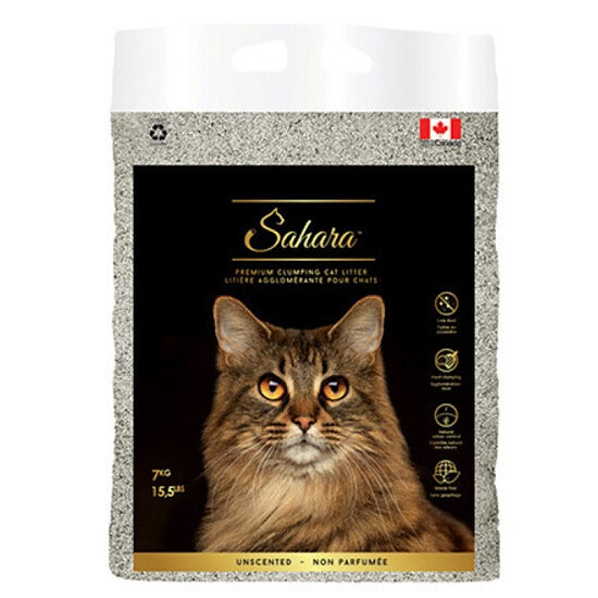 Sahara Unscented, 7kg - clumping cat litter without fragrance