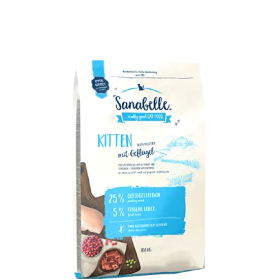 Sanabelle Kitten 2 kg - sausā barība kaķēniem, grūsnām un barojošām kaķenēm 