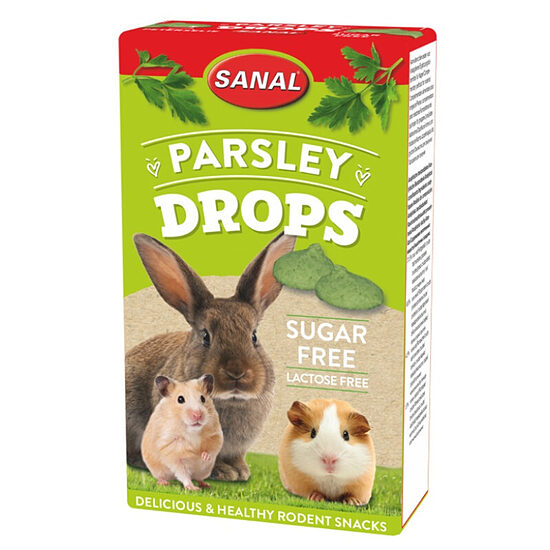 Sanal Parsley Drops Sugar&Lactose Free, 45g - pētersiļu gardumi, bez laktozes un cukura