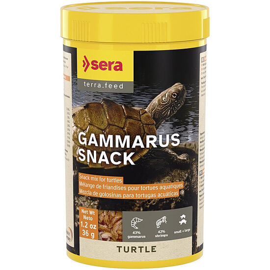 Sera Turtle Gammarus Snack, 250ml, 36g - dabīgs kārums ūdens bruņurupučiem