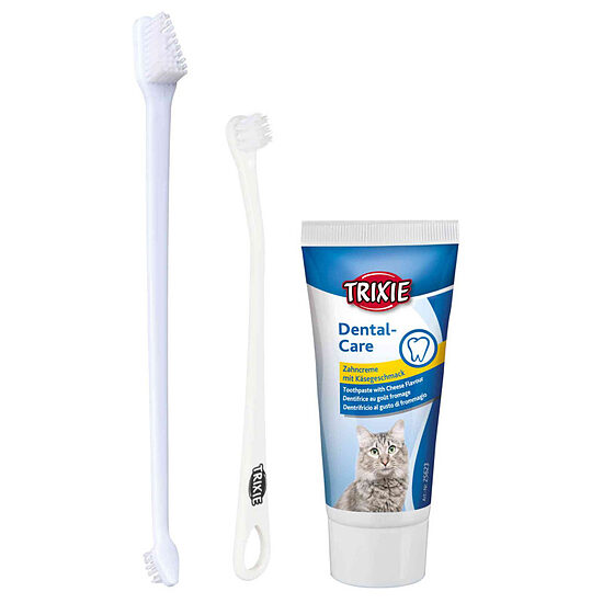 Trixie Dental Hygiene Set for cats - zobu kopšanas komplekts kaķiem