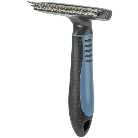 Trixie Long Hair Metal Groomer 10*15cm - ķemme-divrindu grābeklis garspalvainiem suņiem