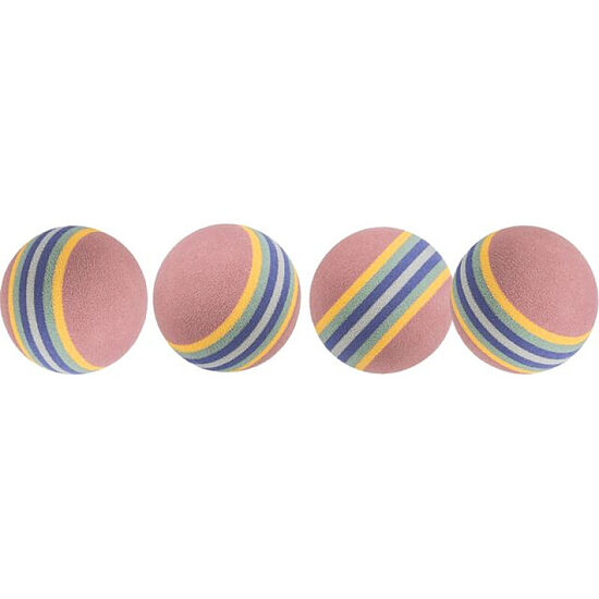 Trixie Set of Rainbow Balls 4gab, 4cm