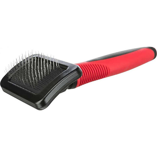 Trixie Soft brush, plastic/metal bristles, 7 × 16 cm