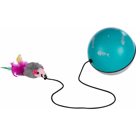 Trixie Turbinio ball with motor and mouse, 9 cm