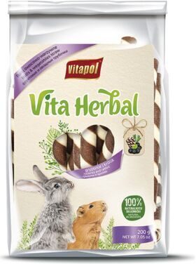 Vitapol VITA HERBAL augļu un dārzeņu tūbiņas grauzējiem un trušiem 200g