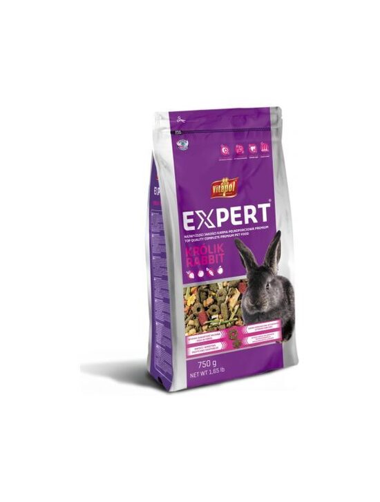 Vitapol EXPERT Rabbit 750 g - pilnvertīga barība trusiem 