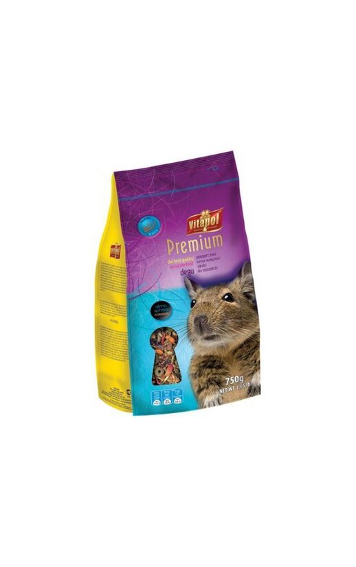 Vitapol PREMIUM Degu 750 g - pilnvertīga degu barība